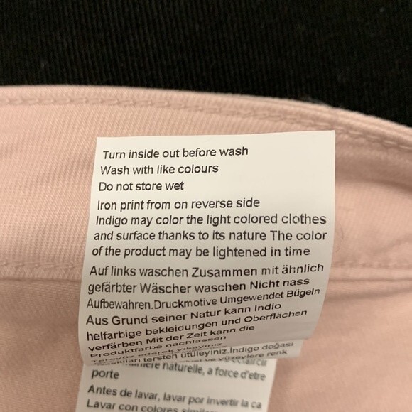 NWT Mavi | Candy Blush Front Pocket Raw Hem High Rise Shorts 33 - Picture 7 of 7